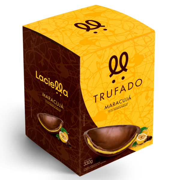 Ovo de Páscoa Ao Leite com Recheio Trufado Maracujá 330g